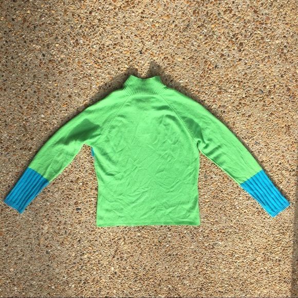 Magaschoni 100% cashmere colorblock soft Sweater M - Picture 7 of 7